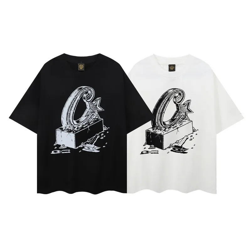 Alcatraz summer men's T-shirt short sleeve letter Logo print casual men's fashion short sleeve trend